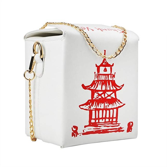 Chinese Takeout Box Style Clutch Bag - Picture 1 of 8